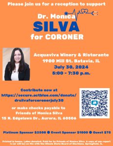 Dr. Monica Silva for Coroner Fundraiser @ Acquaviva Winery & Ristorante