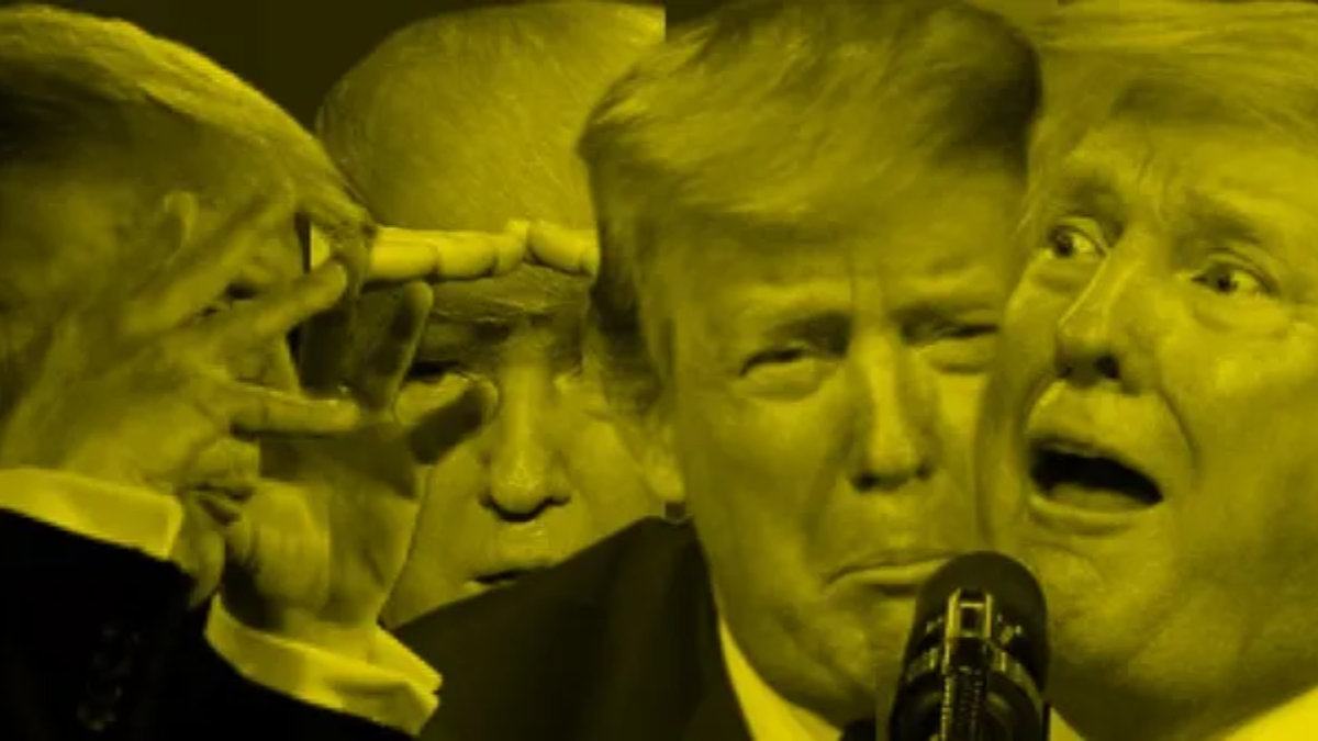 yellow trump faces