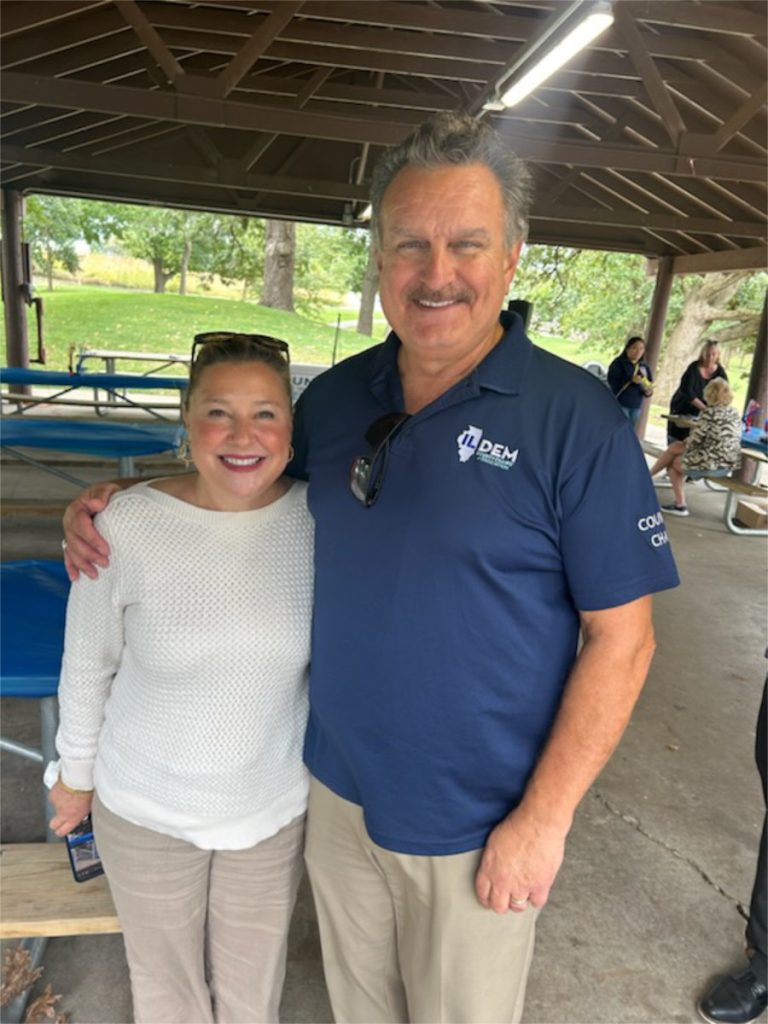 anna moeller and mark guethle at dundee township picnic 2024