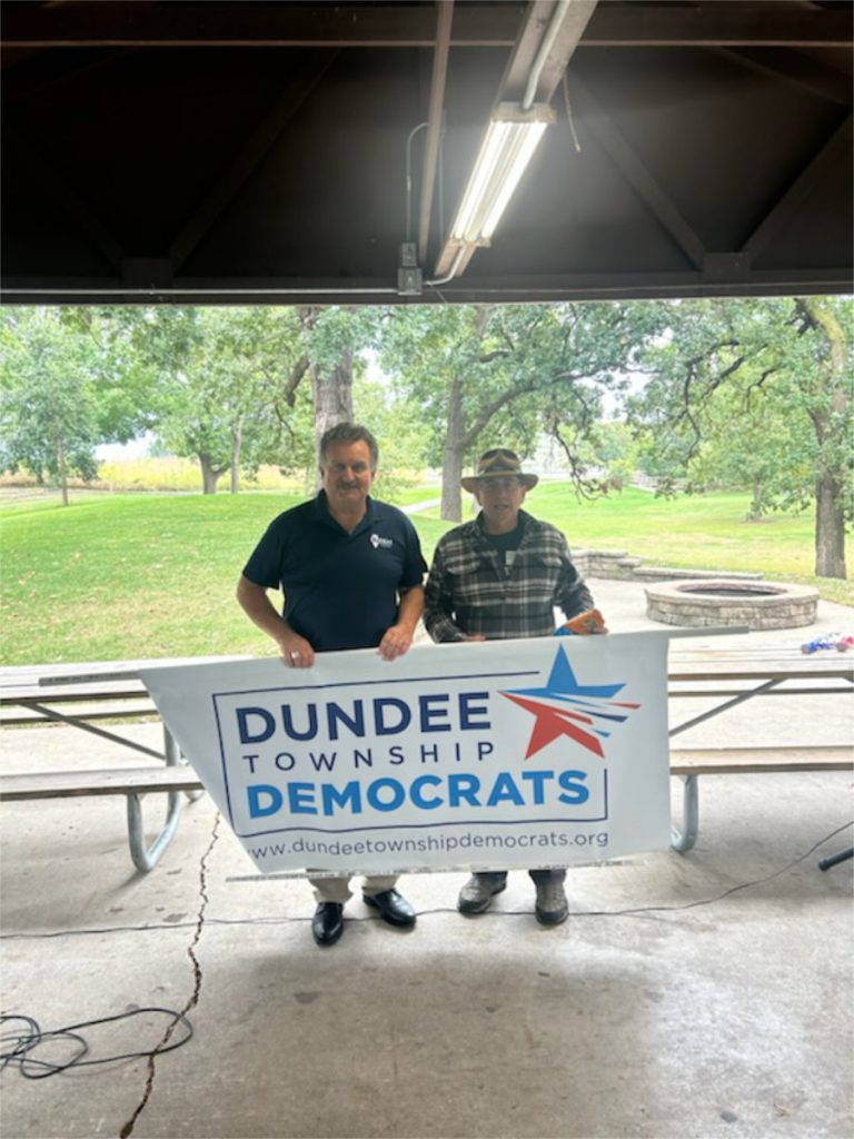 mark guethle and chris kious at dundee township picnic 2024