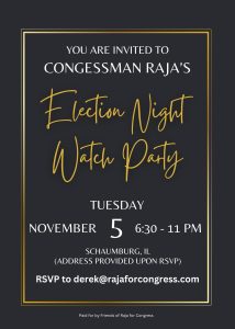 Raja Election Night Watch Party